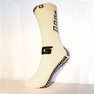 SLIMLINE WHITE GRIP SOCKS